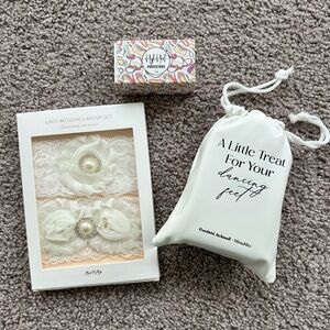 Miss to Mrs Wedding Day Bundle | Garter, heel protectors, ballet slippers | NEW